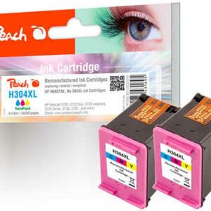 Peach Tinte HP Nr. 304 (N9K07AE) 2x Color