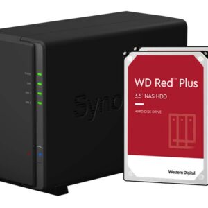 Synology NAS DiskStation DS218play 2-bay WD Red Plus 6 TB