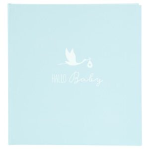 Goldbuch Babyalbum Storch Hallo Baby Blau