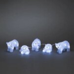 Konstsmide LED-Figur Eisbären 5 x 8 LED